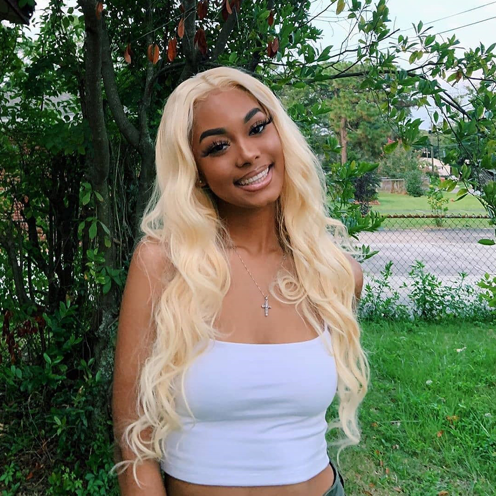DSoar 613 Blonde Sew In Weave Body Wave 3 Bundles With Lace Frontal 