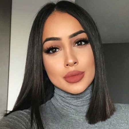 Human Hair Straight Blunt Cut Lace Front Bob Wigs