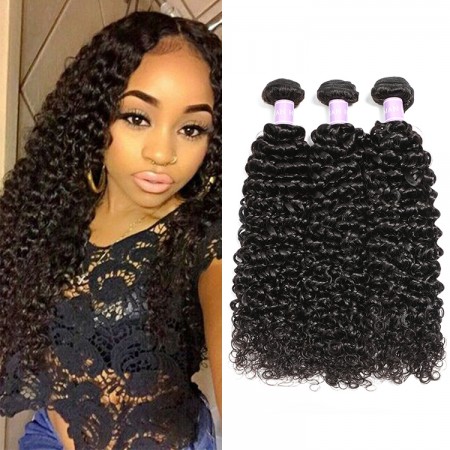 DSoar Hair Malaysian Curly Hair Weave 3 Bundles