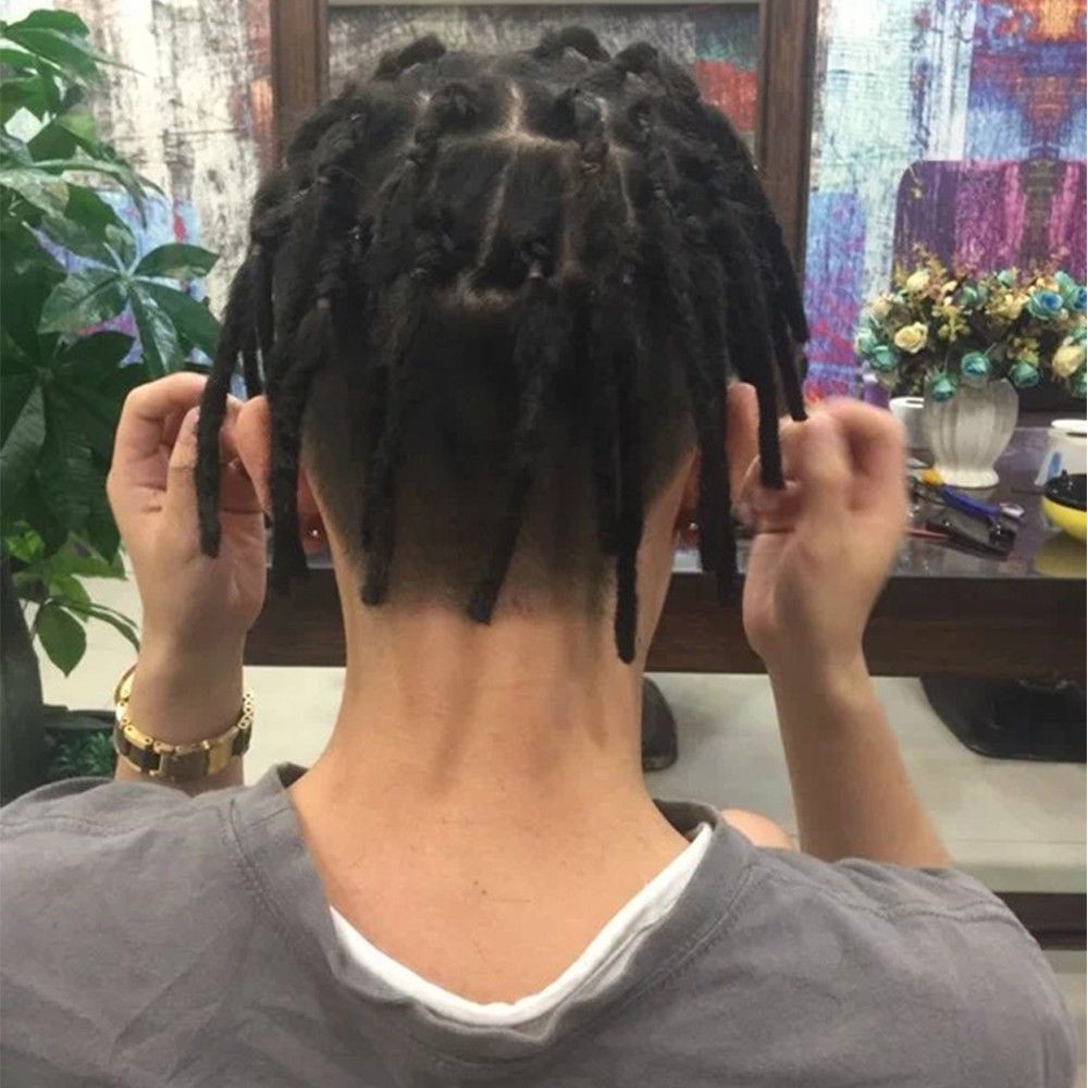 Dsoar Hair 6 Inch Dreadlock Extensions Synthetic Crochet Braid Hair Jamaica Reggae Punk For Men