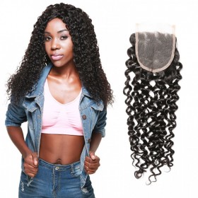 DSoar Hair Jerry Curly Human Hair Lace Closure