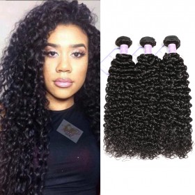 DSoar Hair 3 Bundles Peruvian Curly Virgin Hair Weave