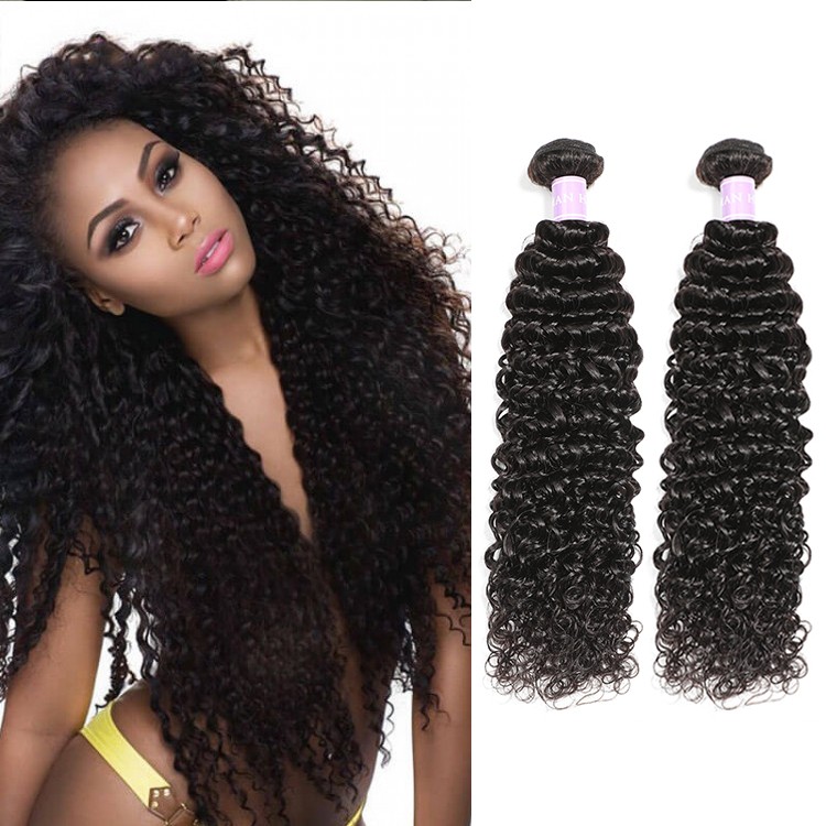 DSoar Indian Remy Human Hair 3pcs/pack Curly Hair Weave Sew In