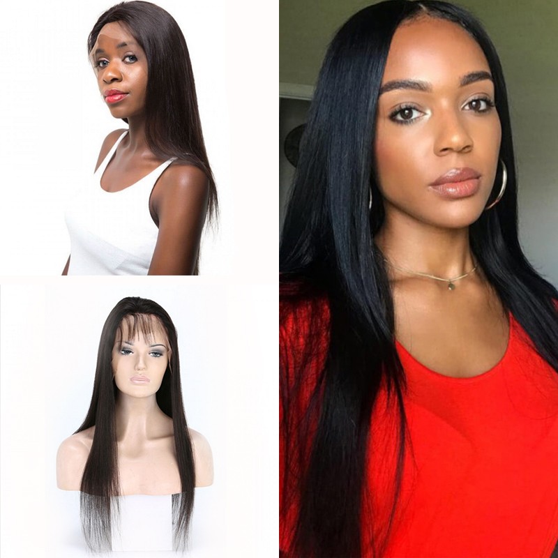 Straight Hand Tied Full Lace Wig with Baby Hair Human Hair