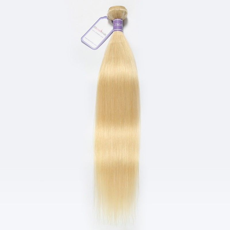 DSoar Hair 1PC 613 Blonde Weave Human Hair Straight Virgin Remy Hair 8-30 Inches