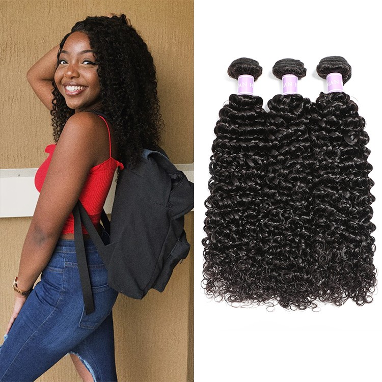 DSoar Curly Peruvian hair 3 bundles unprocessed curly weave 8-26 inch