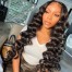 Dsoarhair Loose Wave Hair 13x6 Transparent Lace Front Wigs Pre Plucked With Baby Hair 