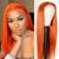 Dsoar Hair Orange Ginger Straight Hair 13X4 Lace Front Wigs Human Hair Wigs Pre Plucked With Baby Hair For Women