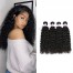 Malaysian curly virgin hair 3 bundles natural black remy hair weave