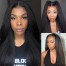 Dsoar Hair Kinky Straight Invisible HD 13x6 Lace Front Wigs Pre Plucked Long Yaki Straight Human Hair Wigs 