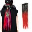 Black/Red Synthetic Locks