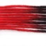 Black/Red Synthetic Dreads