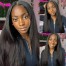 Dsoar Hair Straight Human Hair Natural Color Glueless No Lace V Part Wig Beginner Friendly