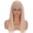 613 Lace Front Wig Straight Blonde Human Hair Wigs