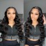 Dsoarhair Loose Wave 13x4 Natural Black Lace Frontal Wigs Human Hair With Baby Hair