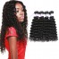 Deep Wave 4 Bundles Virgin Human Hair Natural Black