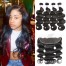 Indian Body Wave Hair 4 Bundles Deals With Lace Frontal Closure