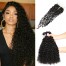 Jerry curly hair bundles with closure