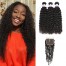 DSoar Hair 3 Bundles Virgin Jerry Curly Human Hair With Lace 