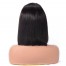 Human Hair Straight Blunt Cut Lace Front Bob Wigs