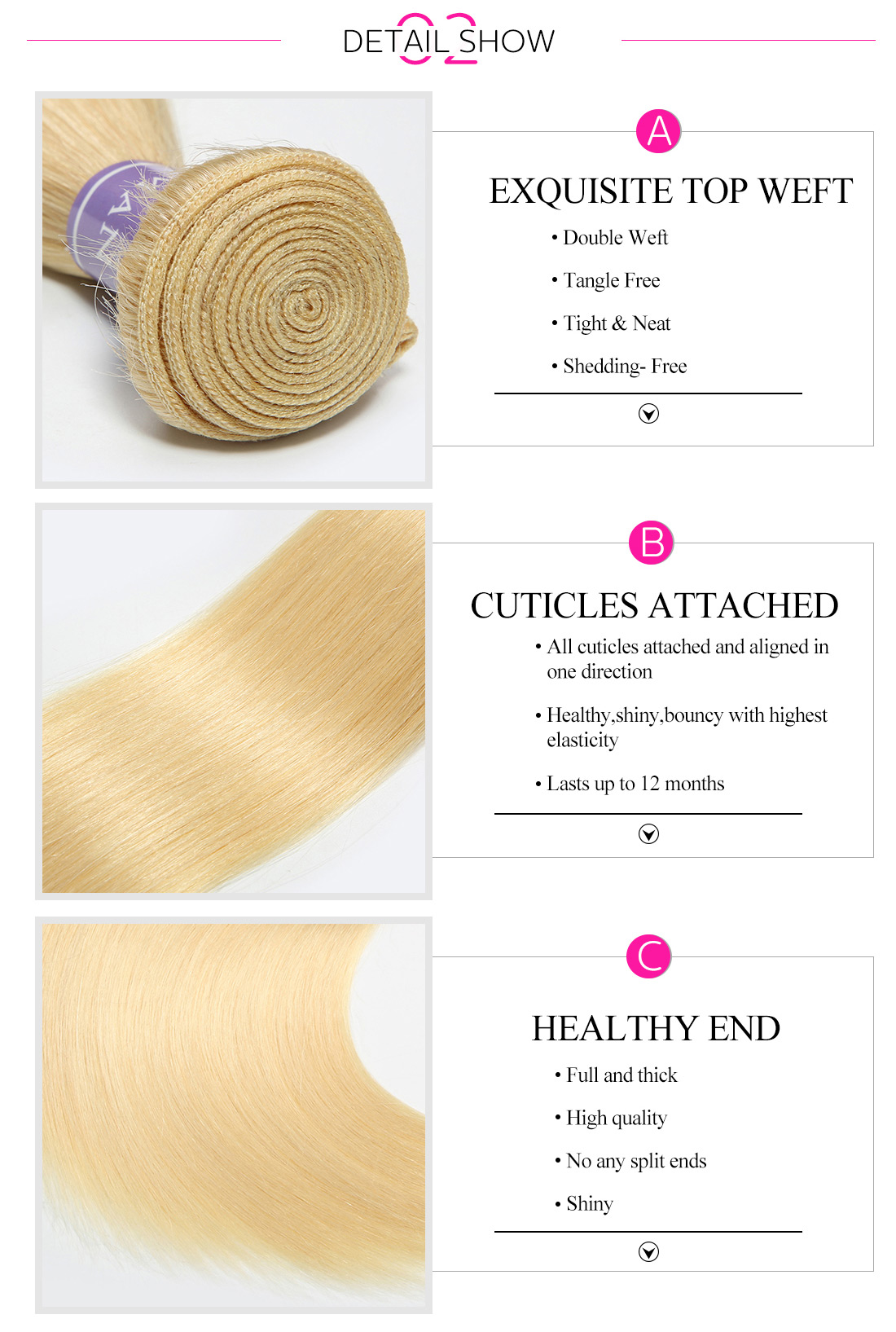 blonde weave bundles
