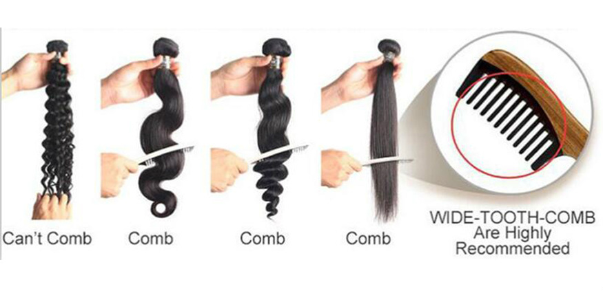 How to comb brazilian natural wave hair