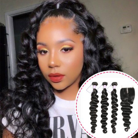 Loose Deep Wave Hair With Closure Or Frontal