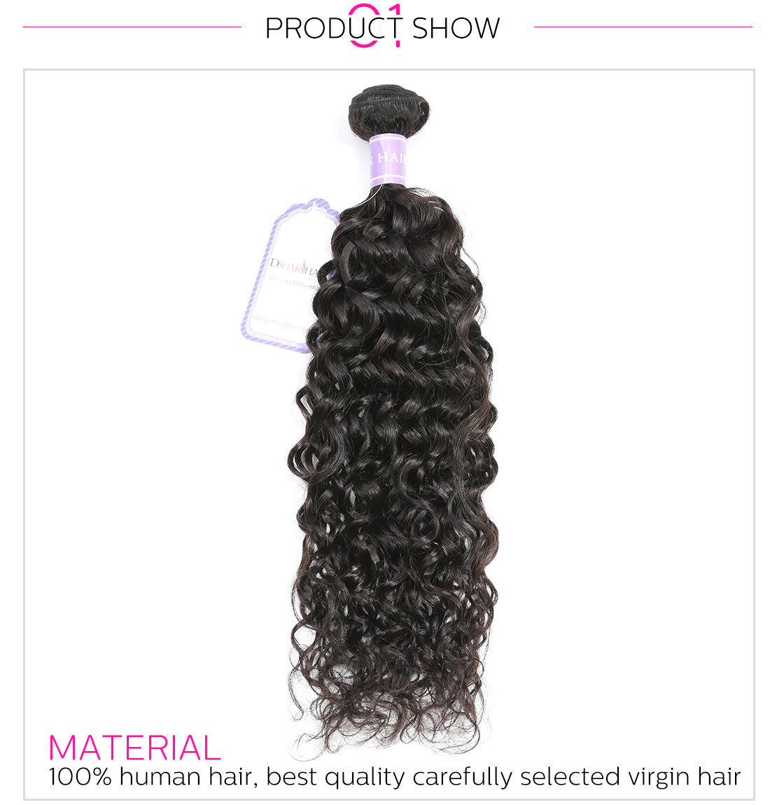 Natural Wave 1Bundle/Lots 100% human hair