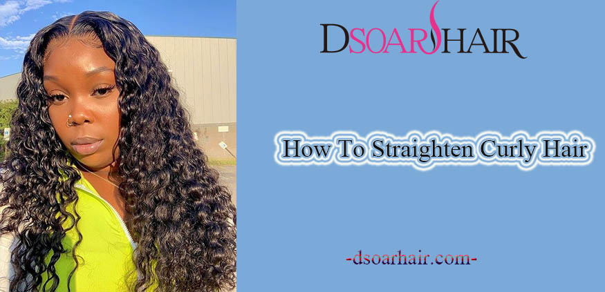 how to straighten curly hair